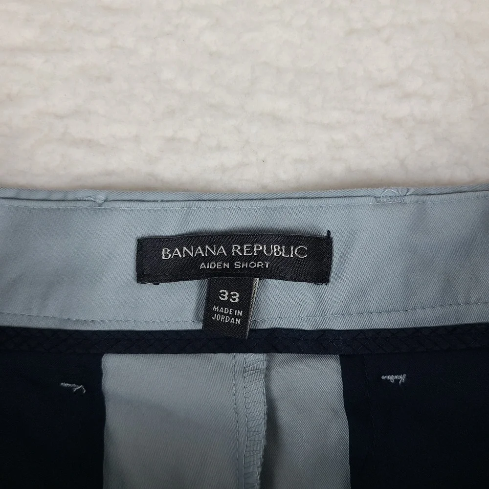 Banana Republic Aiden Shorts Mens 33 Light Blue 9